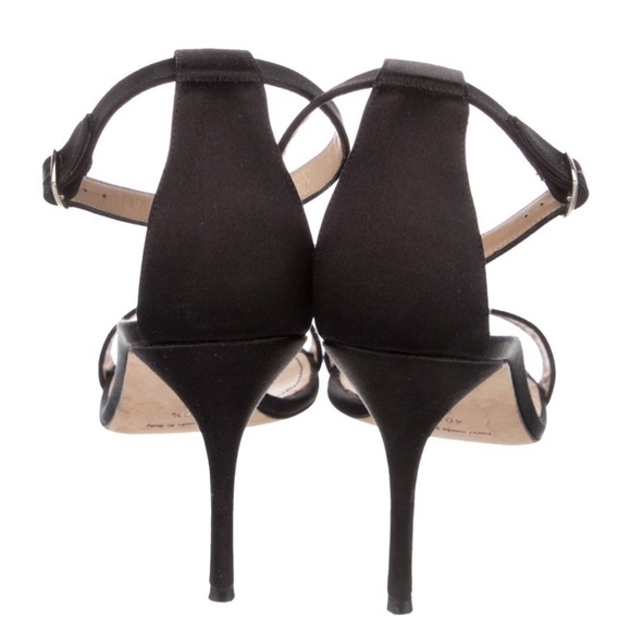 Manolo Blahnik Satin Sandals size 10.5 - Picture 2 of 5